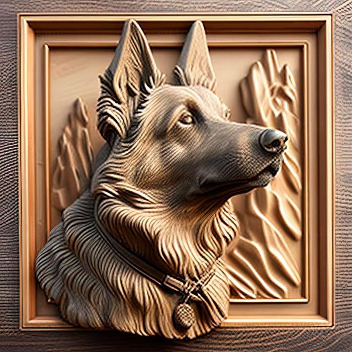 3D model Eastern European Shepherd dog (STL)